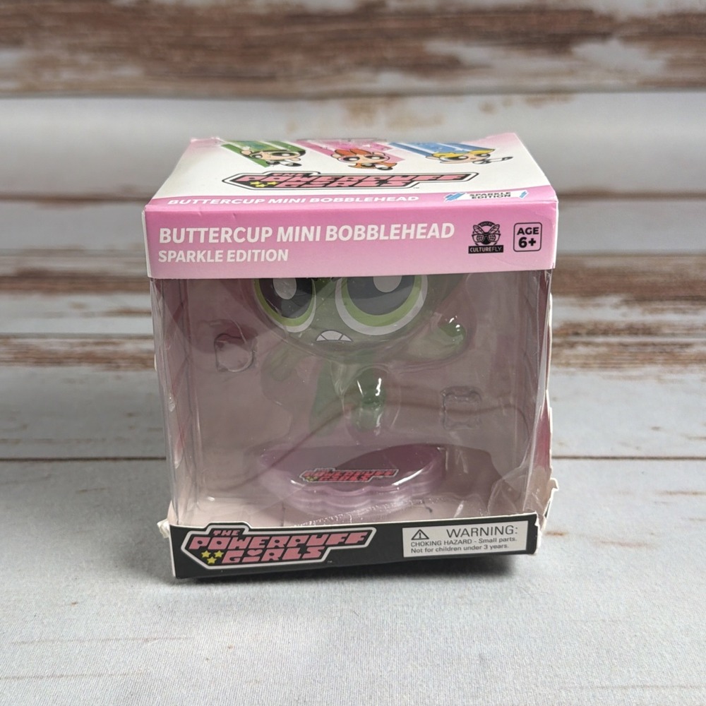 CultureFly Powerpuff Girls Buttercup Sparkle Edition 2.5" Figure Mini Vinyl